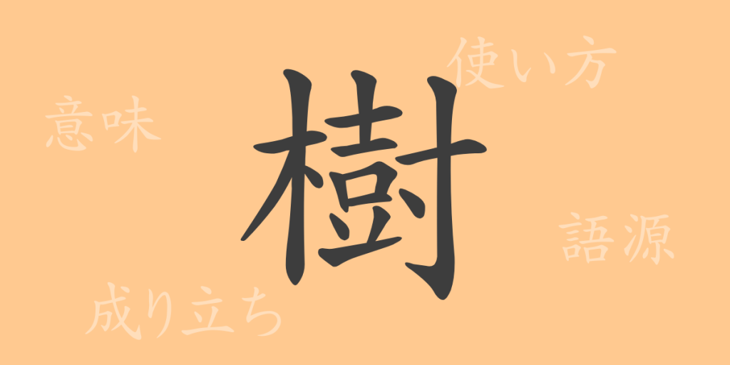 樹(ジュ)の漢字の成り立ち(語源)と意味、使い方、読み方、画数、部首 樹(ジュ)の漢字の成り立ち(語源)と意味、使い方、読み方、画数、部首