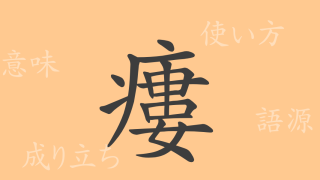 瘻（ロウ）の漢字の成り立ち(語源)と意味、使い方、読み方、画数、部首