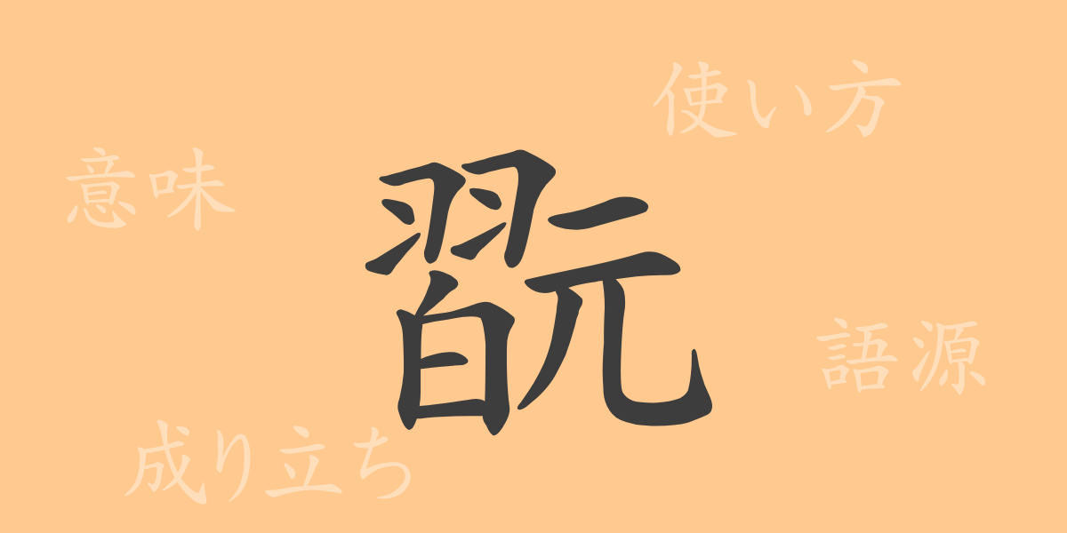翫（ガン）の漢字の成り立ち(語源)と意味、使い方、読み方、画数、部首