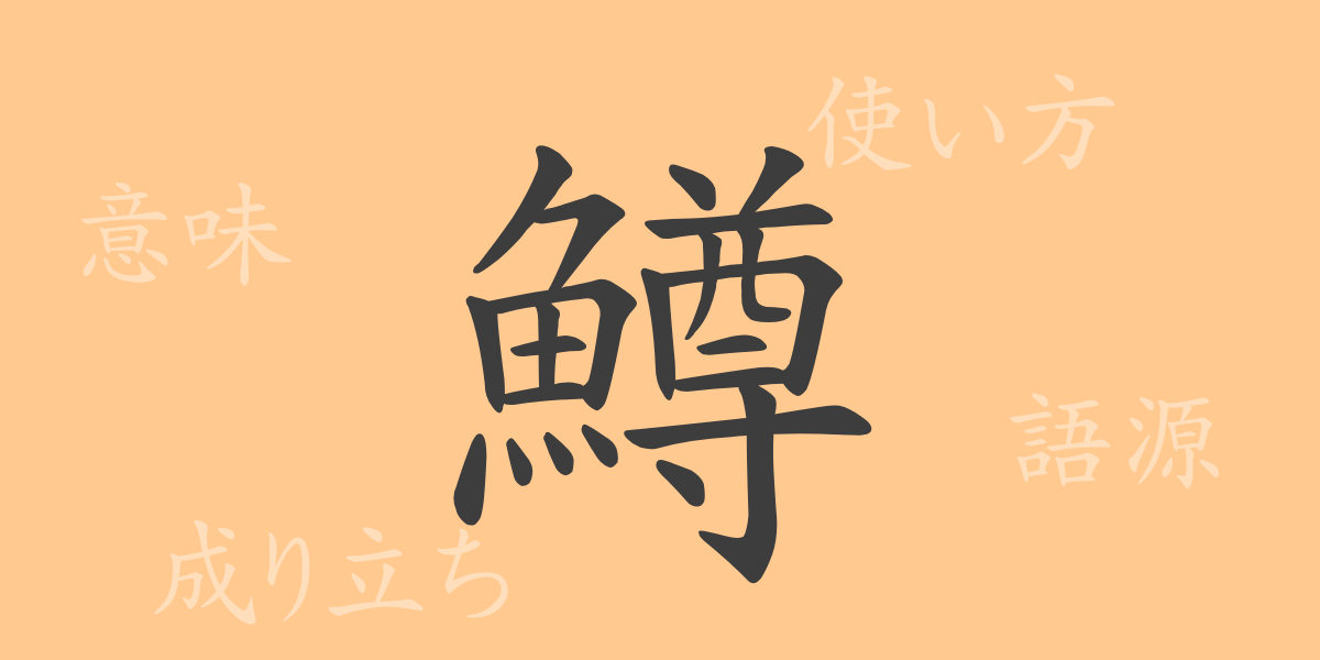 鱒（ソン）の漢字の成り立ち(語源)と意味、使い方、読み方、画数、部首