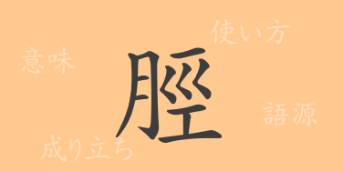 脛（ケイ）の漢字の成り立ち(語源)と意味、使い方、読み方、画数、部首