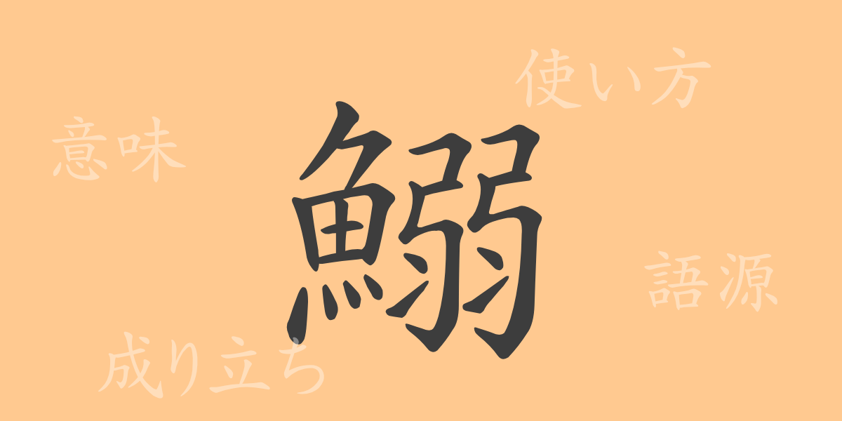 鰯（いわし）の漢字の成り立ち(語源)と意味、使い方、読み方、画数、部首