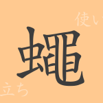 蠅(ヨウ)の漢字の成り立ち(語源)と意味、使い方、読み方、画数、部首 蠅(ヨウ)の漢字の成り立ち(語源)と意味、使い方、読み方、画数、部首