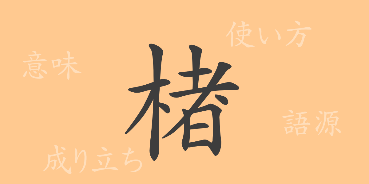 楮（チョ）の漢字の成り立ち(語源)と意味、使い方、読み方、画数、部首
