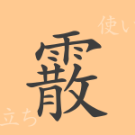 霰(サン)の漢字の成り立ち(語源)と意味、使い方、読み方、画数、部首 霰(サン)の漢字の成り立ち(語源)と意味、使い方、読み方、画数、部首