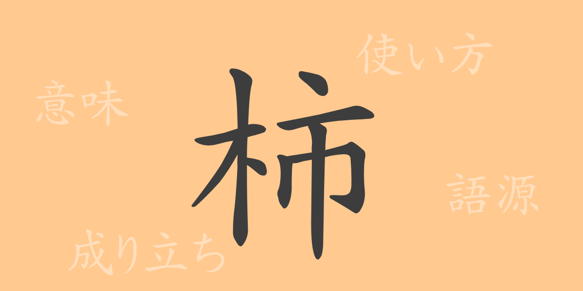 柿（シ）の漢字の成り立ち(語源)と意味、使い方、読み方、画数、部首