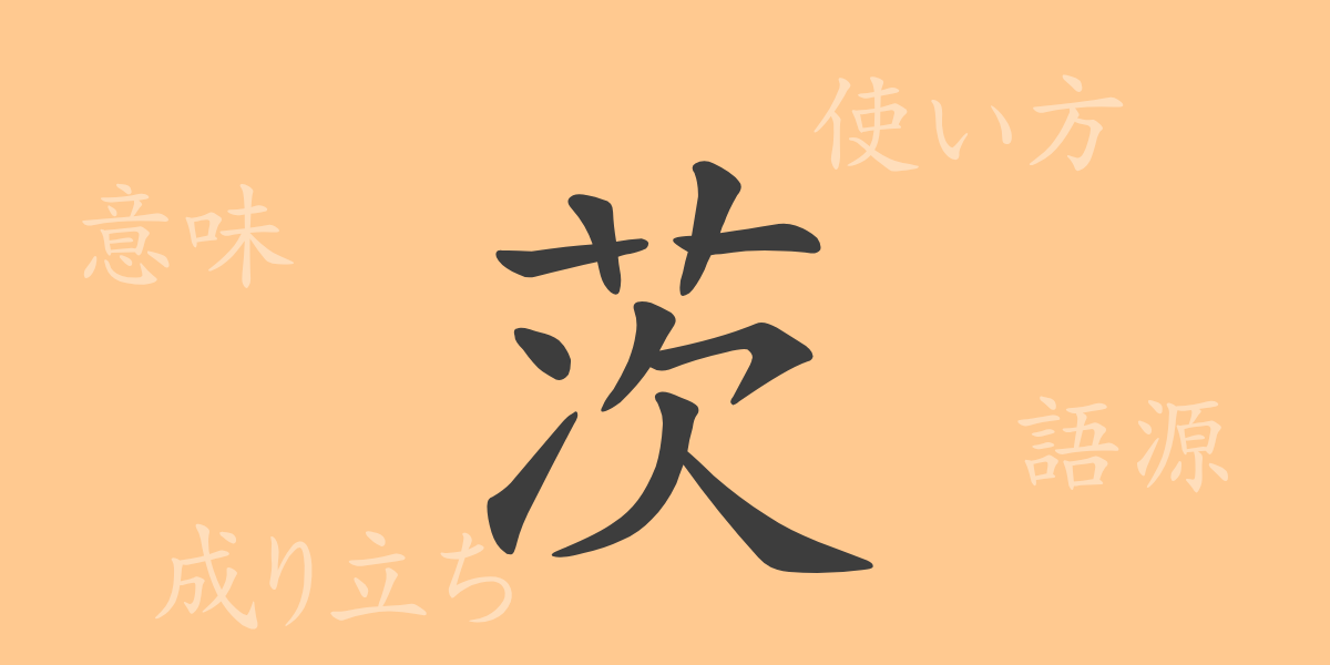 茨（シ）の漢字の成り立ち(語源)と意味、使い方、読み方、画数、部首